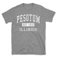 thumbnail image 1 of Pesotum Illinois Classic Established Men's Cotton T-Shirt, 1 of 1