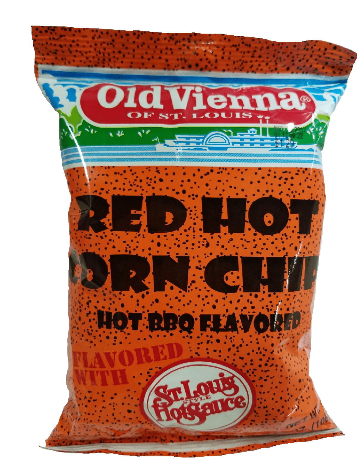 Old Vienna Of St. Louis Red Hot Corn Chips 8 Oz.