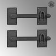 thumbnail image 6 of Black Iron Gate Flip Latch 12" Large Antique Two Sided Flip Locks Rust Resistant Barn Door and Fence Gate Latches w/Hardware Renovators Supply, 6 of 8