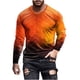 thumbnail image 2 of Blusas y camisas de manga larga con cuello redondo para hombre, blusas casuales de cuello redondo y manga larga, camisetas estampadas, blusas para hombre, 2 of 5