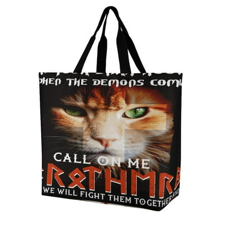 Cat In Your Darkest Hour T-shirt Women s Casual Shoulder Bag Shopping Bag Lady Handbag Eco Reusable Large Tote Shopper Storage Bags