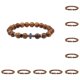 thumbnail image 1 of Pulseras de obsidiana Qarigey con cuentas de piedra natural turquesa Tipo 8 10Conjunto, 1 of 6