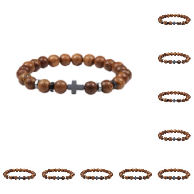 Pulseras de obsidiana Qarigey con cuentas de piedra natural turquesa Tipo 8 10Conjunto