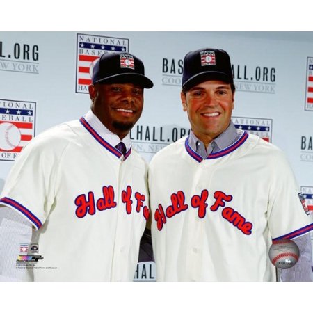 Ripken Jr Hall Of Fame - Ken Griffey Jr & Mike Piazza 2016 MLB Hall of Fame press conference announcement Photo Print