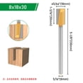 thumbnail image 2 of 8mm Extra-Length Router Bit, Anti-Clog Design & for Woodworking, 2 of 8
