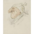 thumbnail image 2 of Alexander Ver Huell 20x24 Gold Ornate Framed and Double Matted Museum Art Print Titled - Caricatural Head of a Man with a Sleeping Cap (C. 1854 - C. 1887), 2 of 4