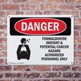 thumbnail image 4 of (2 Pack) Formaldehyde Irritant Hazard OSHA Danger Sign 24 Inch X 18 Inch Plastic Sign, Weather Resistant, UV Protected for Workplace, Business, and Construction Site, Made in the USA, 4 of 8