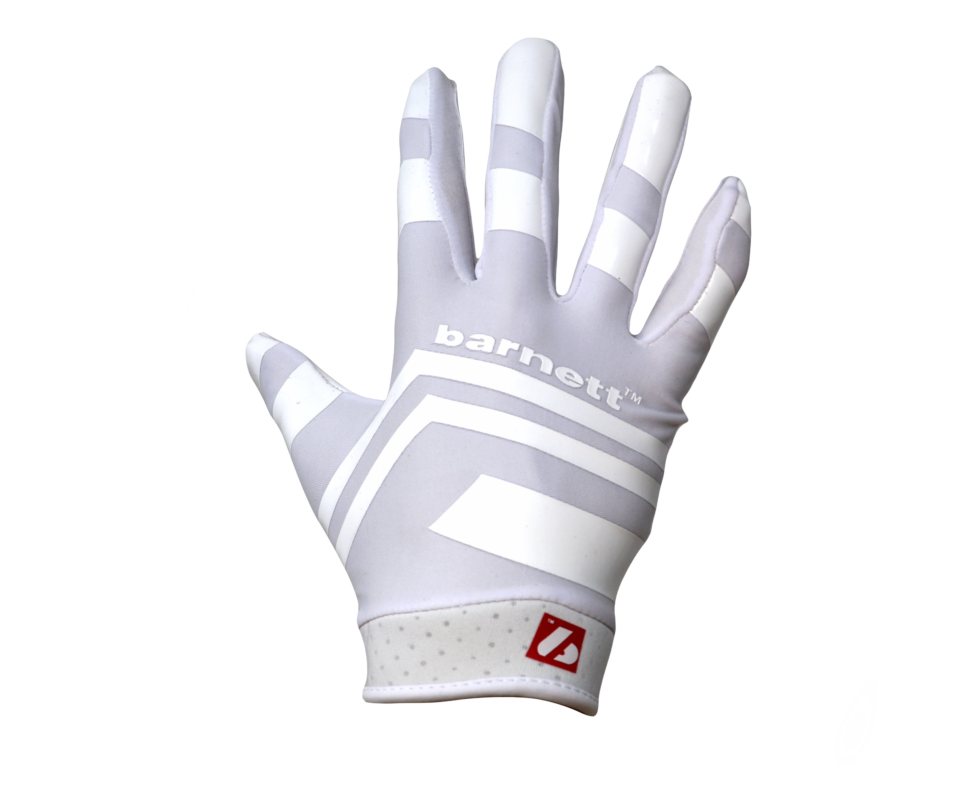 Barnett FRG-03 The Best Receiver Football Gloves, White, L