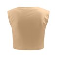 thumbnail image 5 of Pompotops Women's Sleeveless Solid Crop Basic Tank Yoga Sport Tops Gift For Women, 5 of 5