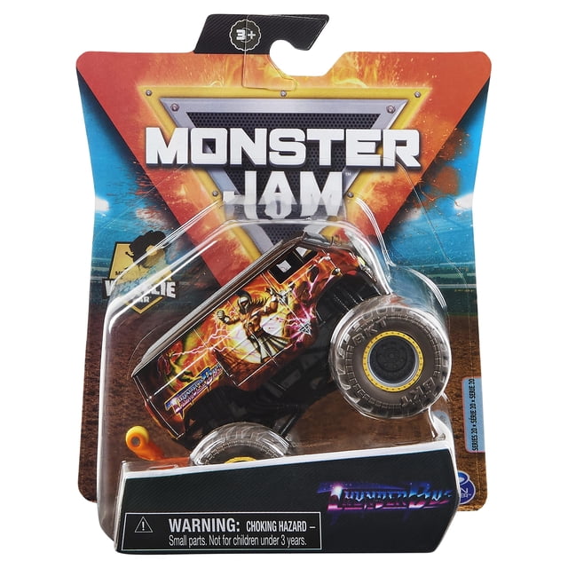 Camión de metal a escala 1:64 Monster Jam Thunder Bus