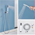 thumbnail image 5 of CES 16 Inches LED Shower Head with Brass Handheld Shower Head Shower System Luxury Shower Faucets Sets Complete Shower Combo Set Rough-in Valve Body and Trim Kit Included, 5 of 7