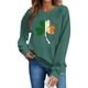 thumbnail image 5 of TaTaai Women Casual St Patrick's Day Printed Long Sleeve Crew Neck Sweatshirt No Hood Pullover Ladies Weekend Festival Outdoor Wear Soft Warm Non See Through Versatile Top Gift, 5 of 6