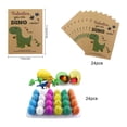 thumbnail image 3 of Luniquz Dinosaur Party Favors Funny Mini Dinosaur Toys Dinosaur Birthday Party Supplies 24 Pack Dino Eggs and 24 Hatching Card Bulk Gifts Novelty Birthday Party Decorations for Kids, 3 of 5