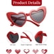 thumbnail image 5 of Lentes de Sol Ricawa Vintage Forma de Corazón Cat Eye Paquete de 8 en Rojo, 5 of 7