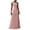 Pink, variant on Knitted Long Dresses Woman Sleeveless Pleated Maxi Dress Patchwork Vest Elegant Dresses For Women Black L