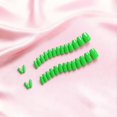 thumbnail image 3 of Press On Nails JOYVVEW Cuadrado corto verde brillante para mujer, 3 of 7