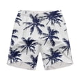 thumbnail image 5 of Yertdoel Beach Shorts for Men Fashion Hawaiian Print Swim Trunks Drawstring Slits with Pockets Outdoor UV Protective Summer Lightweight Casual Comfy Shorts, 5 of 7