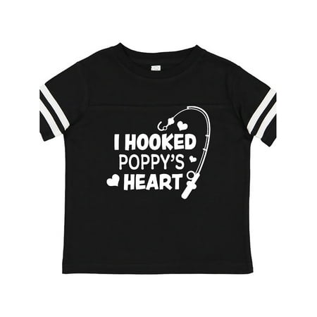 

Inktastic I Hooked Poppy s Heart with Fishing Rod Gift Toddler Boy or Toddler Girl T-Shirt
