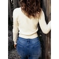 thumbnail image 4 of HOTAPEI Women's Sweetheart Neck Sweaters Long Sleeve Knit Tops, 4 of 6