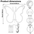 thumbnail image 5 of DONGPAI Butterfly Neon Sign, Battery or USB Powered LED Neon Light for Party Decorations Lamp, Table & Wall Decoration Light for Girl's Room Wedding Home Decor, 5 of 5