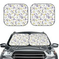 thumbnail image 2 of Xecao Daisies Flowers for Foldable Car Sun Shades (2-Pack) offer sun protection with an easy-fold design for convenient windshield shading., 2 of 7