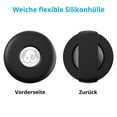 thumbnail image 4 of Para soporte para collar de perro, collar deslizante, no cuelgue, funda protectora compacta de silicona para collar de mascota y gato, compatible con 2021, 2 piezas, negro y azul oscuro, 4 of 7