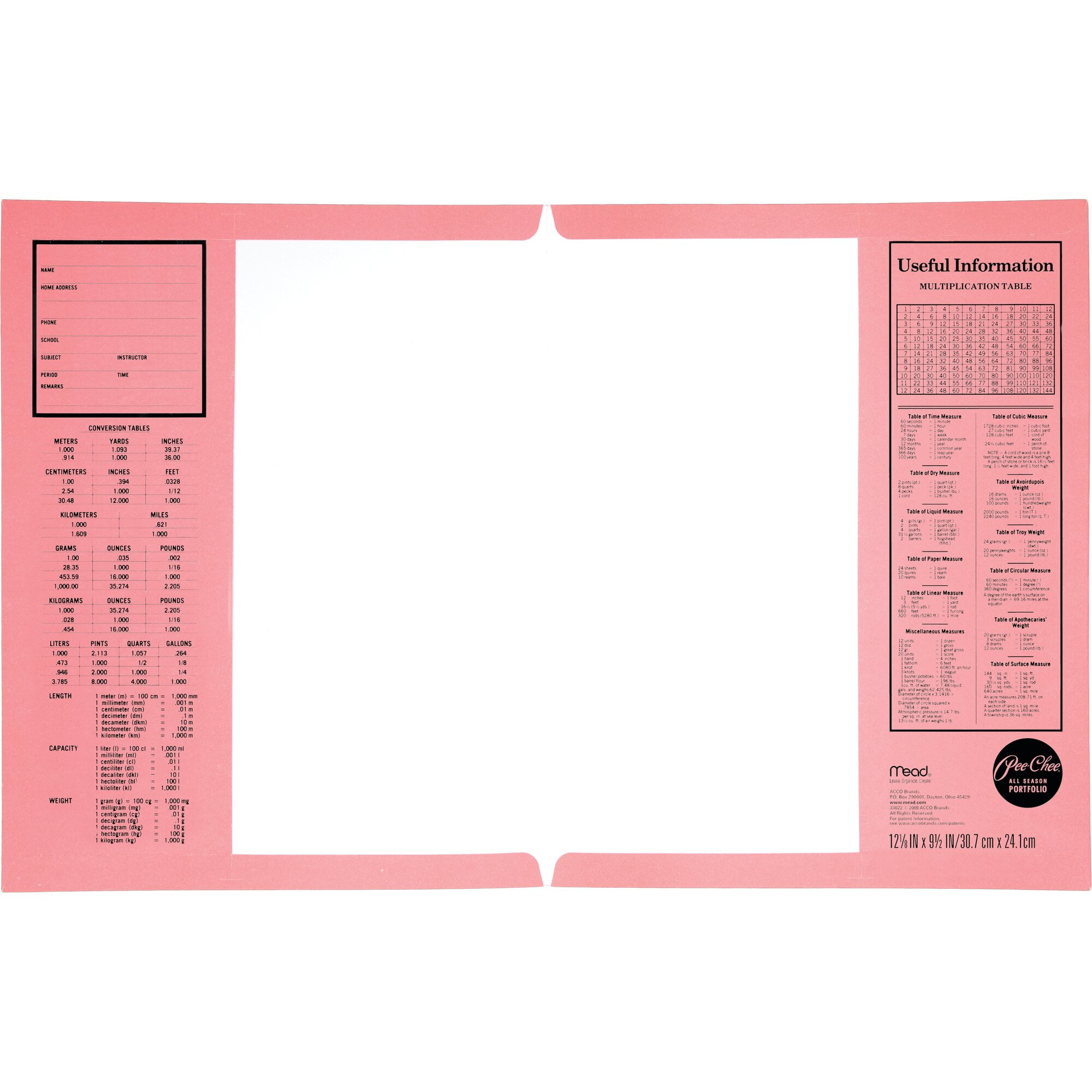 Mead Pee-Chee 2-Pocket Paper Folder Assorted Designs - Pocket Folders