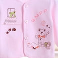 thumbnail image 4 of Xudanell Baby Clothes for Girls Newborn Baby 5 Piece Set Soft Cotton Short Sleeve Jumpsuit Pants Bib Socks Baby Boy Girl Pink 0-3 Months, 4 of 7