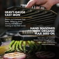 thumbnail image 3 of FINEX 8" Grill Press - Cast Iron Press for Grilling - Superior Heat Retention - Even Cooking - Versatile Grill Press - Pre-Seasoned Cast Iron - Compatible with FINEX Skillets, Grill Pans & Griddle, 3 of 7