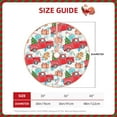 thumbnail image 4 of Bingfone Christmas Tree Skirt Mat Christmas Decoration Interior 36"-Watercolor Red Truck And Fir Tree, 4 of 8