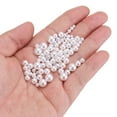 thumbnail image 3 of Uxcell 800 Pcs Faux Pearl for Crafting 0.12''-0.31'' No Hole ABS Round Pearls for Vase Fillers White, 3 of 6