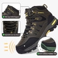 thumbnail image 3 of Men's Hiking Boots Outdoor Mid Trekking Backpacking Mountaineering Shoes,Green, 3 of 8