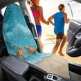 thumbnail image 2 of KUIFORTI Water-Resistant Car Seat Cover Towel - Washable Sweat Protector for Gym, Workout Use, Sea Turtle Print, Universal Fit for Cars, SUVs and Trucks, 2 of 7