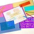 thumbnail image 4 of 1 juego de plantillas de letras y números, tamaños 8, 10, 20 y 30 mm, colores surtidos., 4 of 5