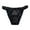 Black, variant on Women's Sexy Satin String Bikini Underwear Shine Smooth Underwear