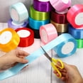 thumbnail image 4 of Unique Bargains 1.5 Inch Wide 24 Yards Satin Ribbon, Double Face Solid Crafts Roll for Party Home DIY Wrapping Decoration, Pink, 4 of 6