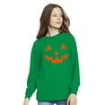 thumbnail image 3 of Awkward Styles Halloween Girls Boys Youth Sweatshirt Orange Jack O Lantern Crewneck Tee for Kids, 3 of 5