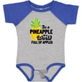 thumbnail image 3 of Inktastic Be a Pineapple in a World Full of Apples Boys or Girls Baby Bodysuit, 3 of 5