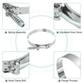 thumbnail image 3 of Unique Bargains T-Bolt Hose Clamp 4Pack 133-141mm Spring Loaded Intake Intercooler Hose Clamps, 3 of 4