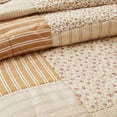 thumbnail image 5 of Farmhouse Quilt Patchwork Floral Striped Gold Camilia Bedroom Decor TCC Brands, 5 of 11