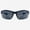 Blue, variant on Bifocal Sunglasses Semi Rimless Wraparound Readers for Reading Under the Terni Sun in Black 2.50