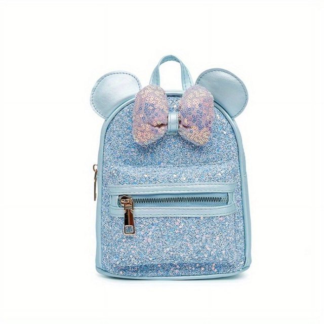 Children's Sequin Backpack Fashion Casual Cute Kindergarten School Bag PU Waterproof Lightweight Backpack