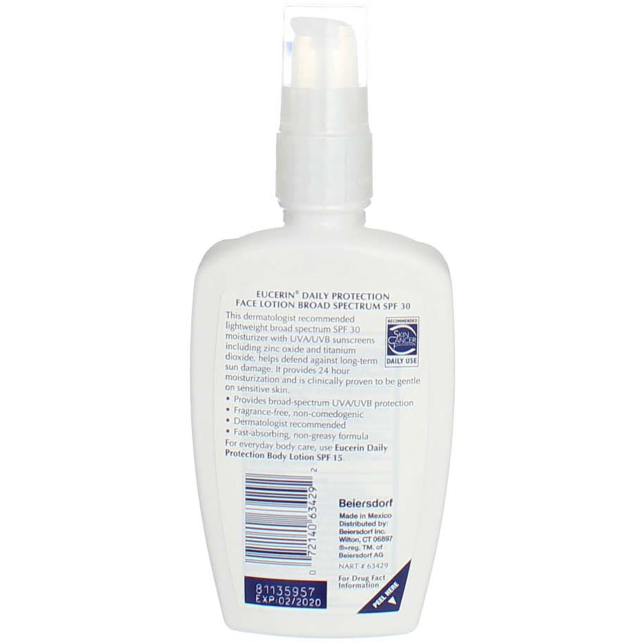 Eucerin Daily Protection Face Lotion SPF 30 4 oz (Pack of 2)