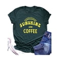 thumbnail image 3 of XCHQRTI Women's Sunshine Tshirt Graphic Summer Short Sleeve Shirts Casual Funny Saying Tees, 3 of 6