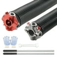 thumbnail image 1 of VEVOR Garage Door Torsion Springs, 16000 Cycles, Pair of 0.25 x 2 x 30inch, Garage Door Springs with Non-Slip Winding Bars, Mounting Tool and Gloves, Electrophoresis Coated, for Replacement, 1 of 9