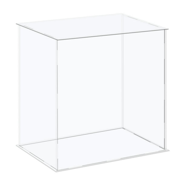 Acrylic Display Case Plastic Box Cube Storage Box Clear Assemble