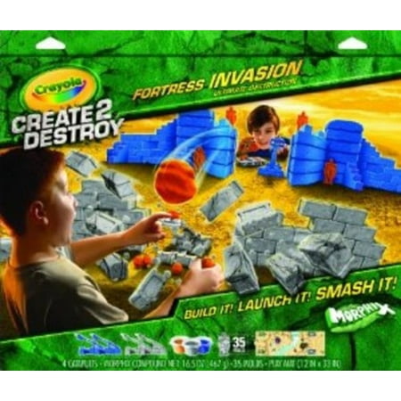 Crayola Create 2 Destroy Fortress Invasion Play Set, Ultimate Destruction