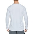 thumbnail image 2 of FEDTOSING Men's UPF 50+ Long Sleeve Shirts Sun Protection SPF/UV Fishing Hiking T-Shirts White, 2 of 5