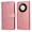 Pink, variant on Wallet Phone Case for Honor X50 with Card Holder and Stand Function Red