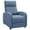 Blue, variant on Vineego Adjustable Recliner Home Theater Seating with PU Leather Padded Backrest and Thick Seat Cushion ,Brown